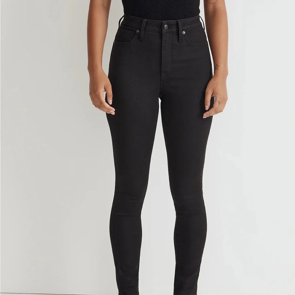NEW WITH TAGS‎ Madewell Black Frost Tall Curvy High-Rise Skinny Jeans 24 Tall